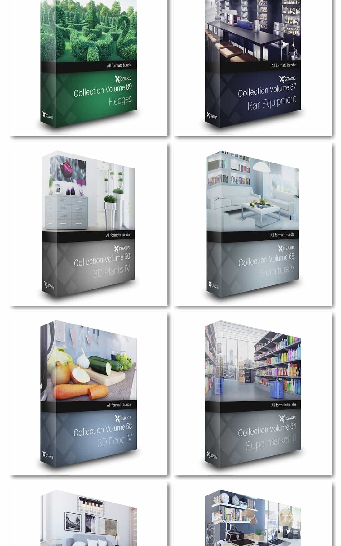 CGAxis出品3D模型第190期大合集 德材质