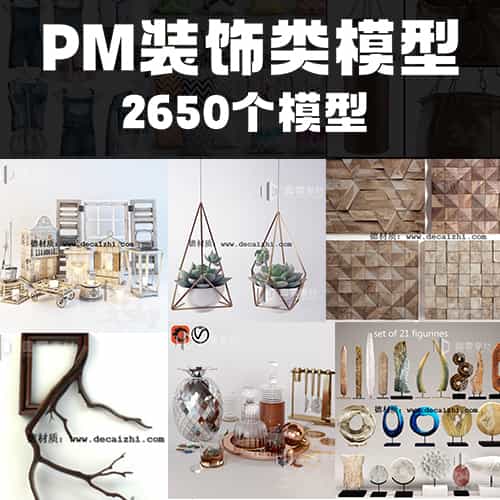 【PM】3Dsky装饰类模型（2650个）