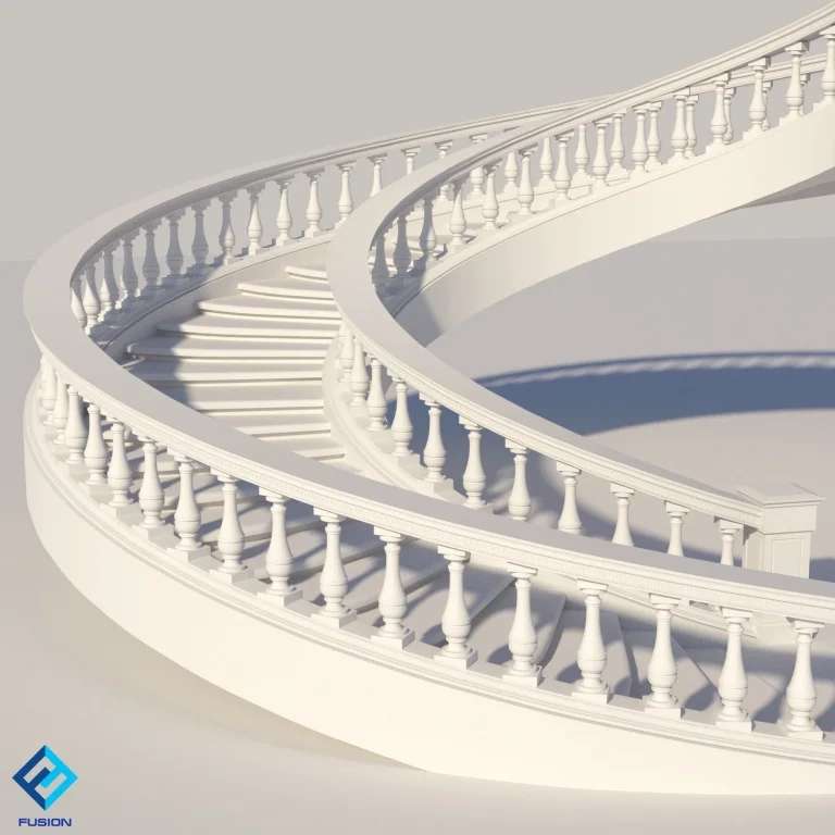 Fusion – 几何参数化插件（支持3Dmax17-24）插图6Fusion Spiral Stair logo.webp