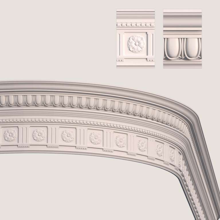 Fusion – 几何参数化插件(支持3Dmax17-24)插图5Fusion moulding render 1.jpg Fusion – 几何参数化插件(支持3Dmax17-24)插图5Fusion moulding render 1.jpg