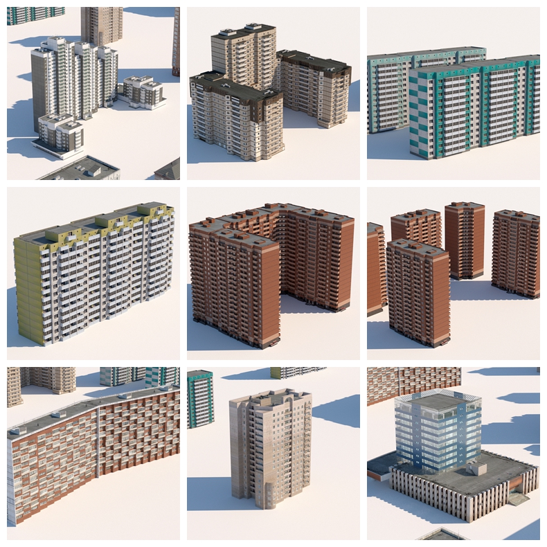 俄罗斯楼房建筑3D模型插图21.jpg