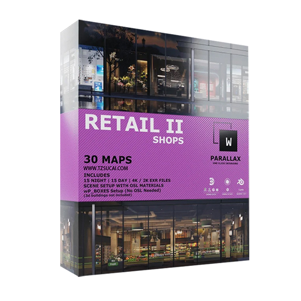 EXR\OSL\3D透视贴图 wParallax – Retail 2 OSLshader & Map