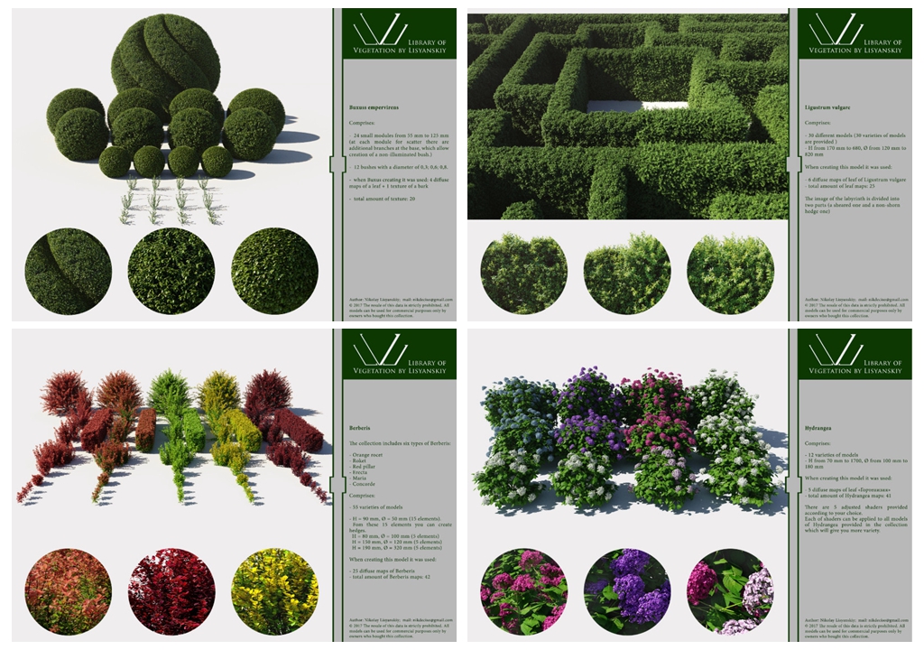 3DS MAX花园植物3D模型 Library of Vegetation by Lisyanskiy Vol.01插图12 3.jpg