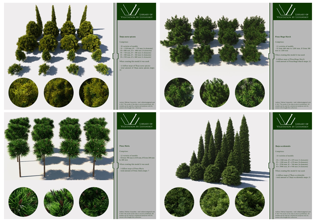 3DS MAX花园植物3D模型 Library of Vegetation by Lisyanskiy Vol.01插图23 2.jpg