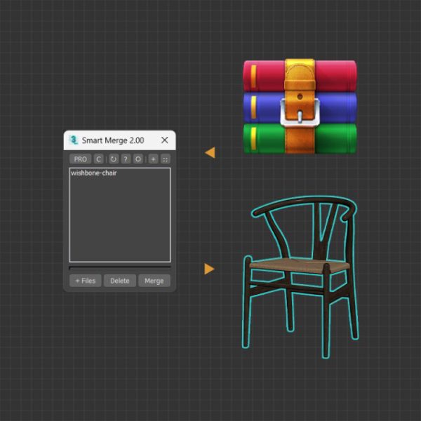 【中文版】3DS MAX多模型导入合并插件 Smart Merge V2.05