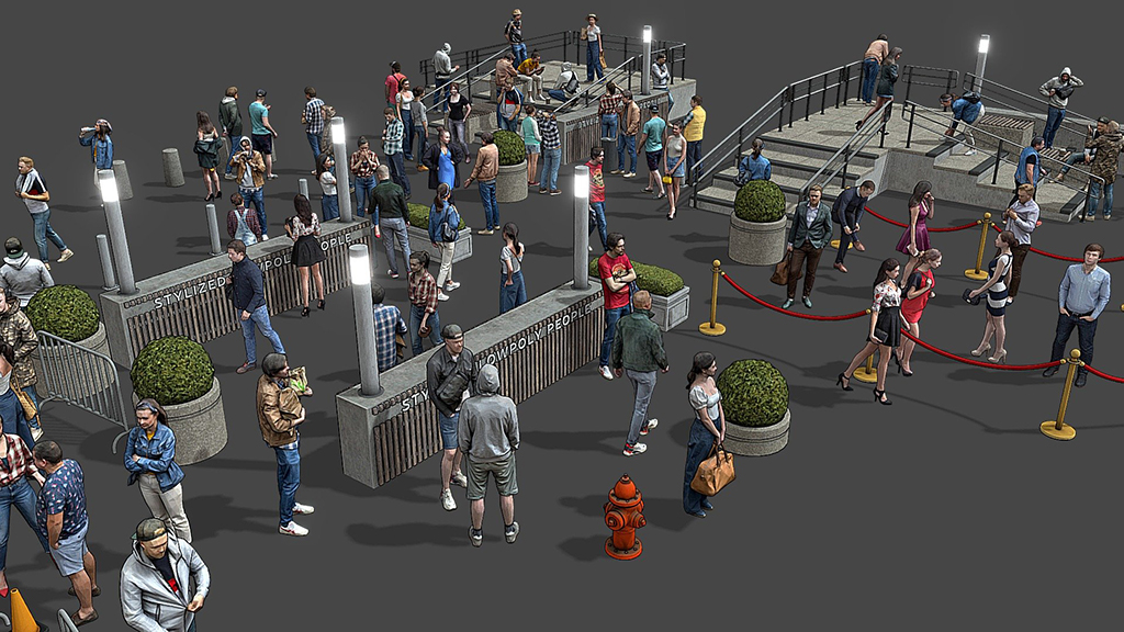 低面数的休闲逛街人物模型包插图Stylized People Lowpoly Pack.jpeg