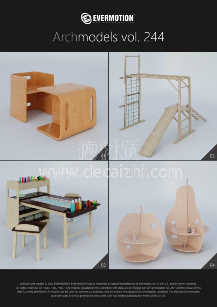 Evermotion – Archmodels Vol.244 儿童桌椅床玩具游乐设施3D模型插图1archmodels_vol_244_02.jpg