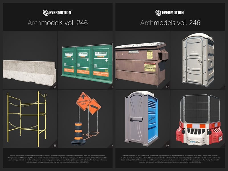 商店广告牌报亭垃圾箱栏杆公共设施3D模型 Evermotion – Archmodels Vol.246 (3DS MAX格式)插图78 3.jpg