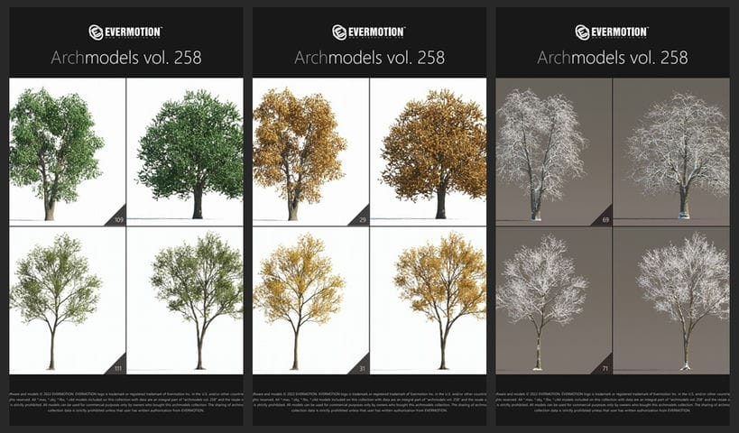 120组夏秋冬天植物树木3D模型 Evermotion – Archmodels Vol.258 (3DS MAX/FBX格式)插图78 4.jpg