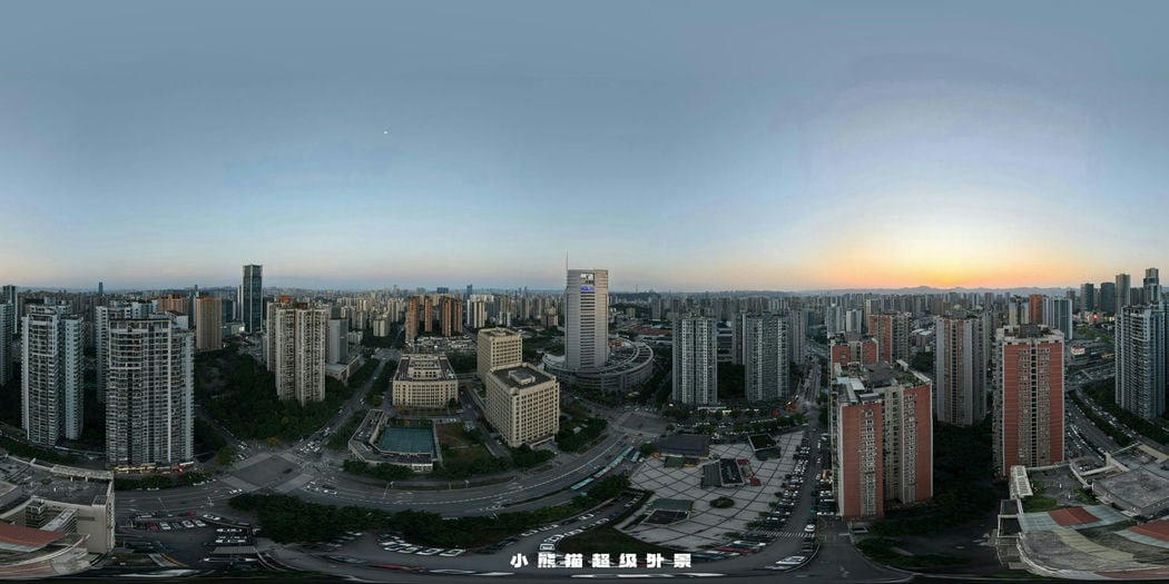 全网最全小区HDRI 原创系列外景 更新插图5夕阳2 小区 小熊猫超级.jpg