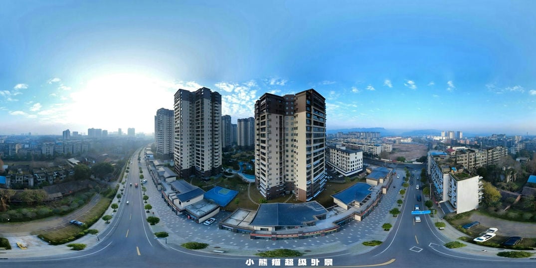 全网最全小区HDRI 原创系列外景 更新插图1日景1小区 小熊猫超级.jpg