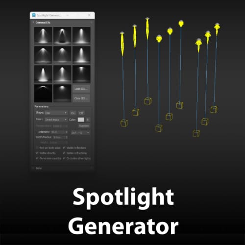 中文版丨Spotlight Generator v1.0 聚光灯 For 3dsamx 2018+